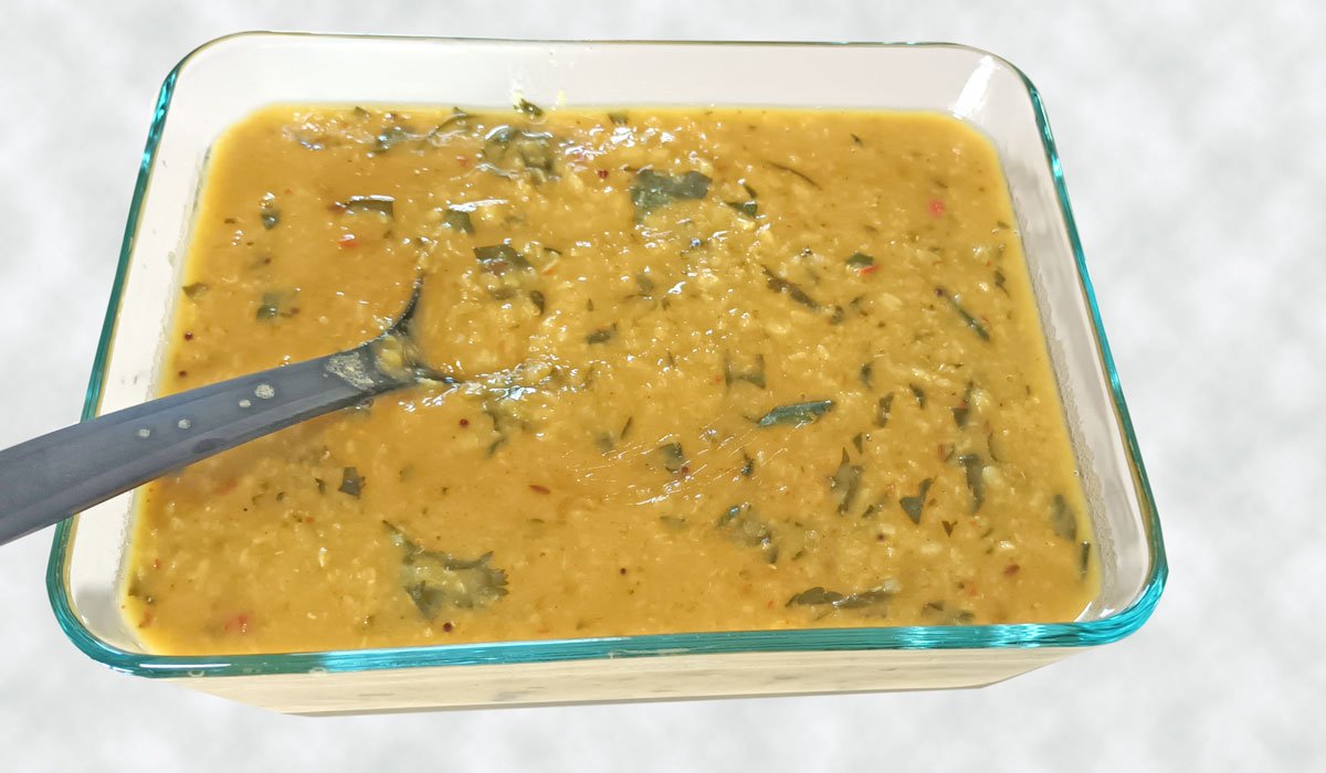 anil grover lentil spinach soup daal
