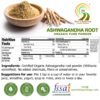 back to beginnings organic ashwagandha root powder 100 gms