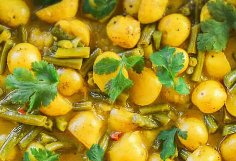 anil grover potato beans curry