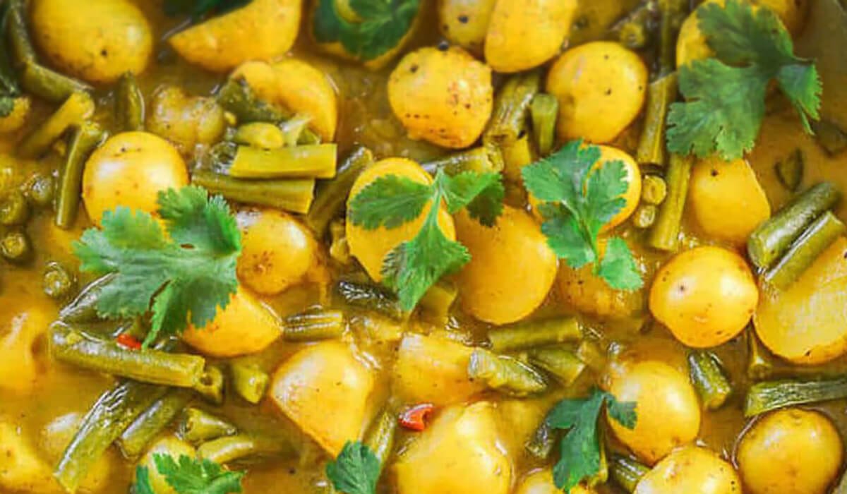 anil grover potato beans curry